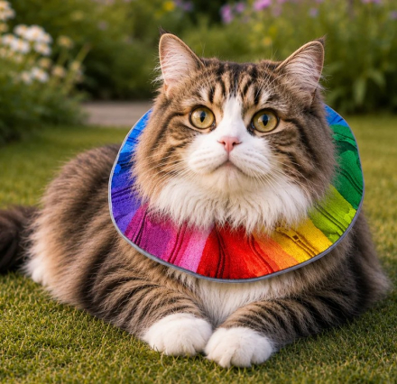Preview: Birdsbesafe® Katzen-Halskrause Billy für Langhaarkatzen